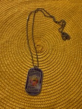 Despicable Me Minion Tie-Dye Dog Tag Necklace