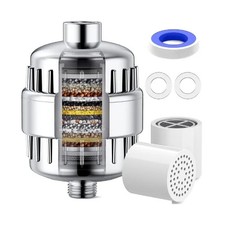 AquaBliss High Output Shower Filter w/ Replaceable Multi Stage Cartridge SF220