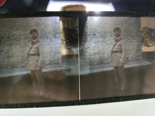 AUTOCHROME VUE STEREOSCOPIQUE 6/13 GENDARME