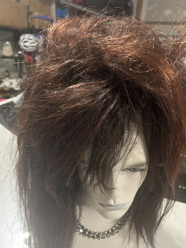 Peruca de balanço/cosplay/unissex feita à mão/mistura de cabelo humano - Imagem 3 de 4