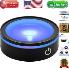 Versatile LED Lighted Pedestal for Crystal Displays with Touch Control  6 Modes
