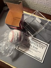 PETE ROSE Autographed Baseball “HIT KING 4256” Certified/Authentic Rawlings Ball