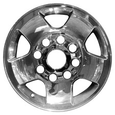 17x8 5 Spoke Used Aluminum Wheel Take-off Metallic Polished 560-02233