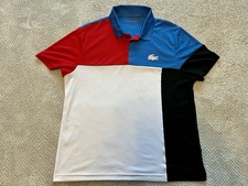 Lacoste Sport Quick Dry Colourblock Breathable Polo Shirt Men’s XL
