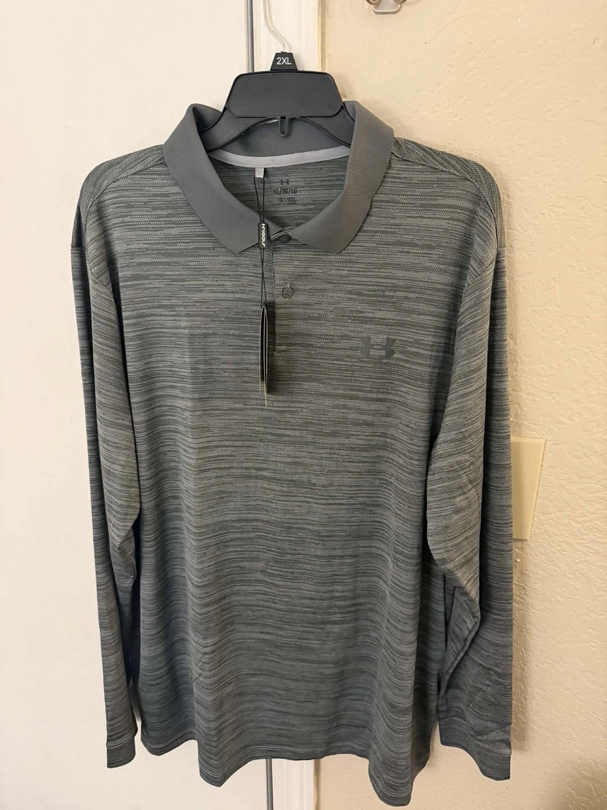 Under Armour Mens Matchplay Longsleeve Golf Polo Shirt Size Extra Large