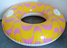 Rzadki ogromny pomarańczowy pierścień pływacki firmy Intex, gł. = 90cm / 36" płaski