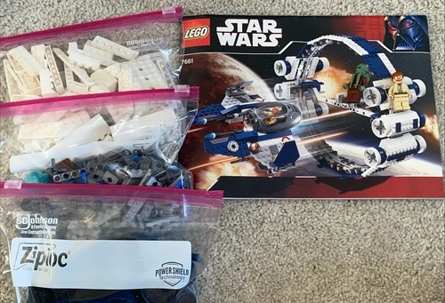 LEGO Star Wars: Jedi Starfighter with Hyperdrive Booster Ring (7661) Complete
