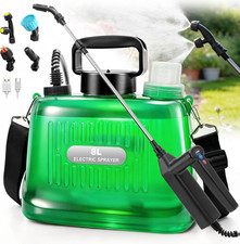 2 Gallon Battery Powered Sprayer, Electric Garden Sprayer with 3 Adjustable Pres