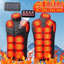 NEW Electric USB Heated Vest Jacket With Battery Men Women Heating Thermal Coat