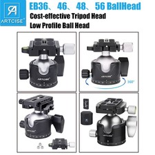 36MM/46MM Low Profile Tripod Head with Quick release Plate Panoramic Ball Head