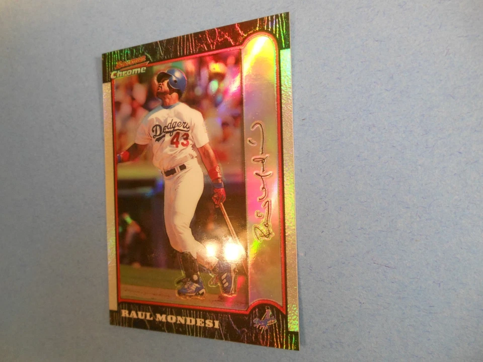 1999 Bowman Chrome Refractor #65 Raul Mondesi - Los Angeles Dodgers - Imagem 2 de 4