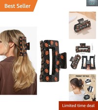 Cute 3.7 Inch Pumpkin Hair Claw Clip - Ideal for Girls' Halloween Celebrations