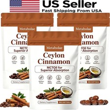 Metabolae Cinnamon MCT Oil Softgels, Non-GMO, Gluten Free, 300 Softgels
