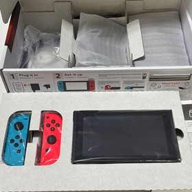 Nintendo Switch HAC-001 Joy Con Dock Grip All Accessories Open Box