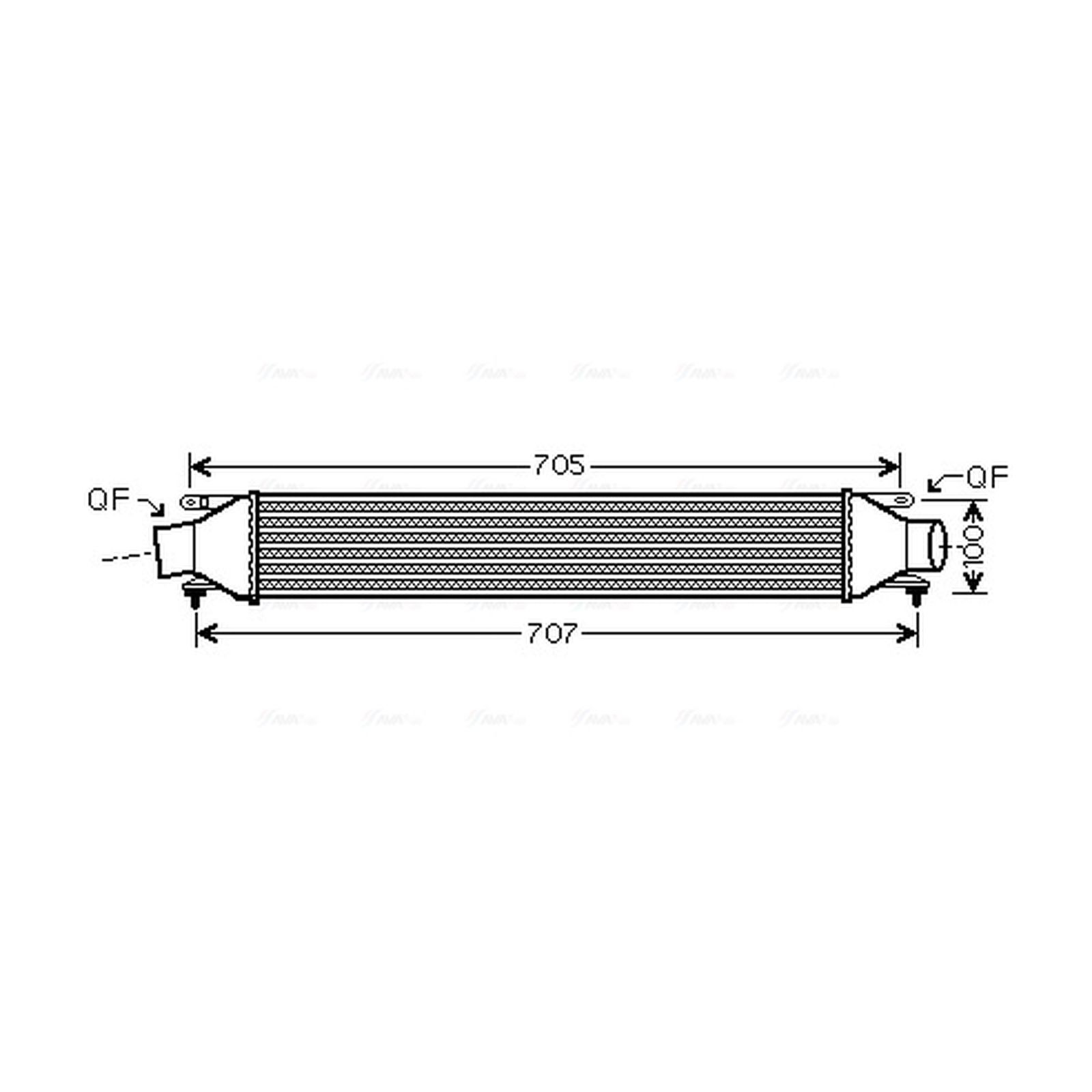 OLA4422 AVA Intercooler FIT OPEL CORSA (2007) 1.6 ECOTEC - Image 2
