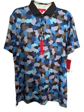 Redvanly Dawson Print Polo Shirt Size M 110
