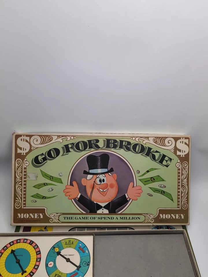 1965 Go For Broke Board Game by Selchow & Righter Complete in Great Condition - Image 3 of 4