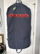 Vera Bradley Retired EMILY Hanging GARMENT TRAVEL BAG Quilted Cotton 22x45 NWT