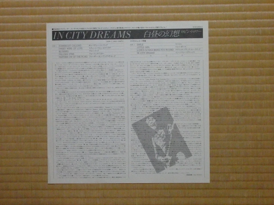 Robin Trower – In City Dreams WWS-80915 Japan Insert Obi - Image 4 of 4