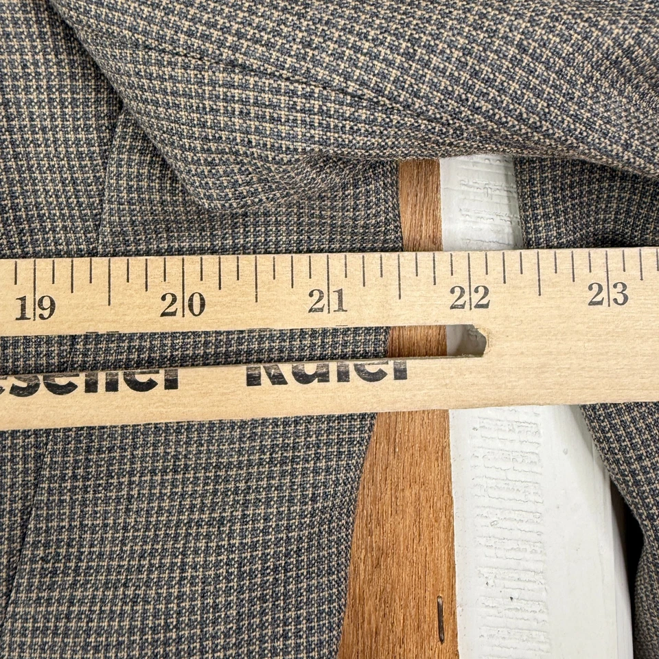 De Colección Traje Southwick Para Hombres 40R Taupe 2 Botones 100% Lana Lona Hopsack Pantalones 36x28 Foto 3 de 4