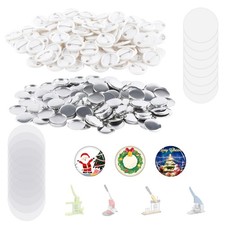 500 Sets 25mm/1 Inch Button Maker Supplies - 58mm Round Button Parts for Badg...
