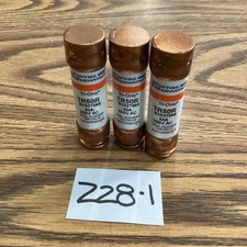 Lot Of 3 Ferraz Shawmut 50Amp 250Volt Tri-Onic TR50R Fuse Used
