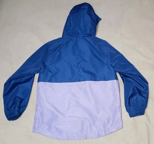 Eddie Bauer Girls Windbreaker Lightweight Jacket M 10/12 Blue Violet - Picture 3 of 8