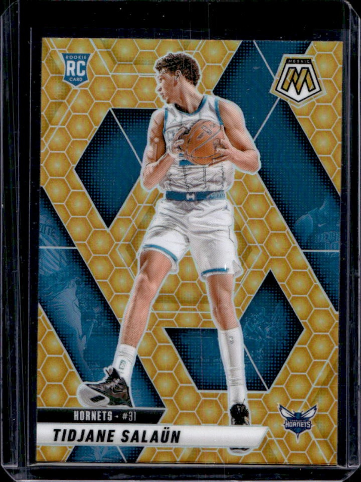 2024-25 Mosaic Tidjane Salaun RC Honeycomb Rookie #241 Hornets