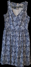 Milly casual Dress Size 8 Blue And White Graphic Print Pockets. Excellent Condit