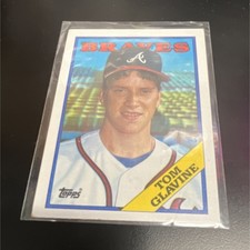 Topps 1988 Tom Glavine #779 Atlanta Braves Baseball Card 1988 Topps MLB