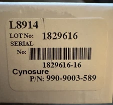 New Cynosure 8 X 9mm Apogee Elite Flash ARC Lamp 990-9003-589