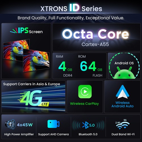XTRONS 8" IPS Octa Core Android 14 Autoradio GPS Navi WiFi 64G 4G für AUDI A3 S3 - Bild 16 von 18