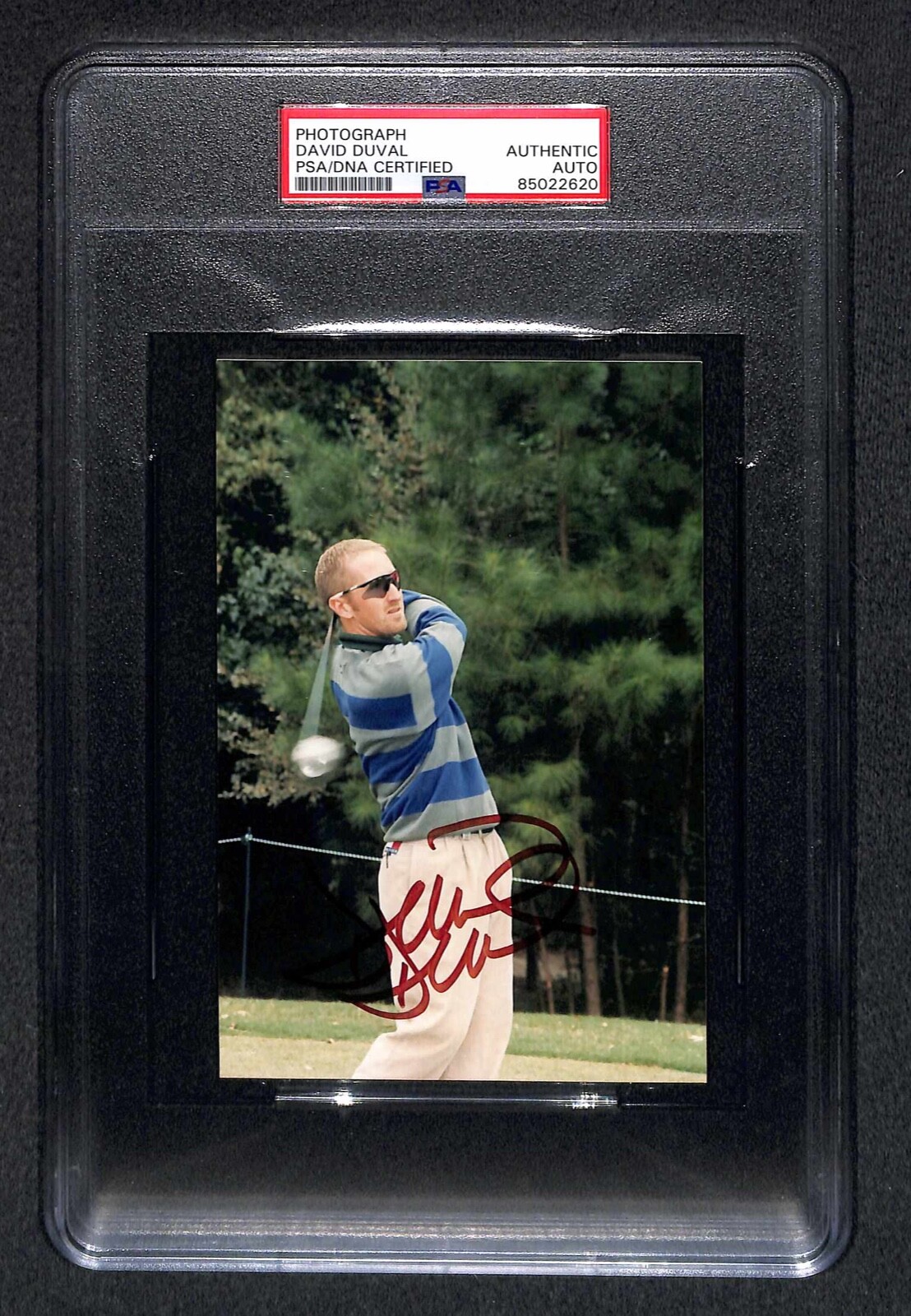 David Duval "2001 British Open Champion" Autographed Signed Photo PSA/DNA