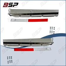 MudFlap Hangers Stainless Steel Straight 30" 1Pair 2.5" Semi Truck Spring Loaded