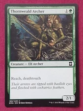 Magic The Gathering ETERNAL MASTERS THORNWEALD ARCHER green card MTG