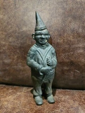 1908 AC Williams Vintage Cast Iron Clown Bank Jester 6" Americana Collectible