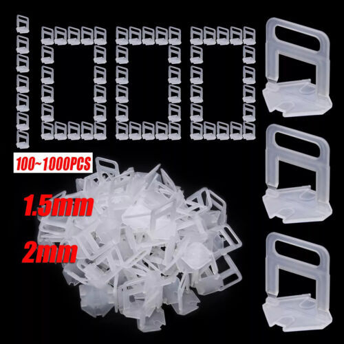 1000x Tile Leveling Spacer System Tool Clips Wedges Flooring Lippage Plier 1.5mm - Bild 1 von 10