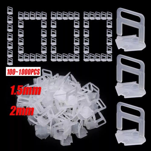 2000pcs 2mm Tile Leveling Spacer System Tool Clips Wedges Flooring Lippage Plier - Image 3 of 4