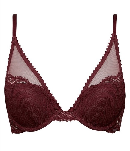 Calvin Klein Siren BH Maroon Red Gr. 32A Padded Plunge Push Up QF4933 NEU - Bild 3 von 12