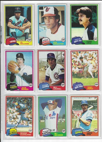 1981 Topps Baseball card singles #401 to #600 - Picture 162 of 189