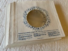 Lot of 18x ANTI-STATIC "Record Care" Plastic-lined 7" 45rpm STORAGE sleeves