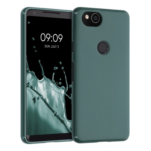 CADORABO Coque de protection en silicone TPU, Coque arrière, Google, PIXEL 2 XL, Frost Rouge