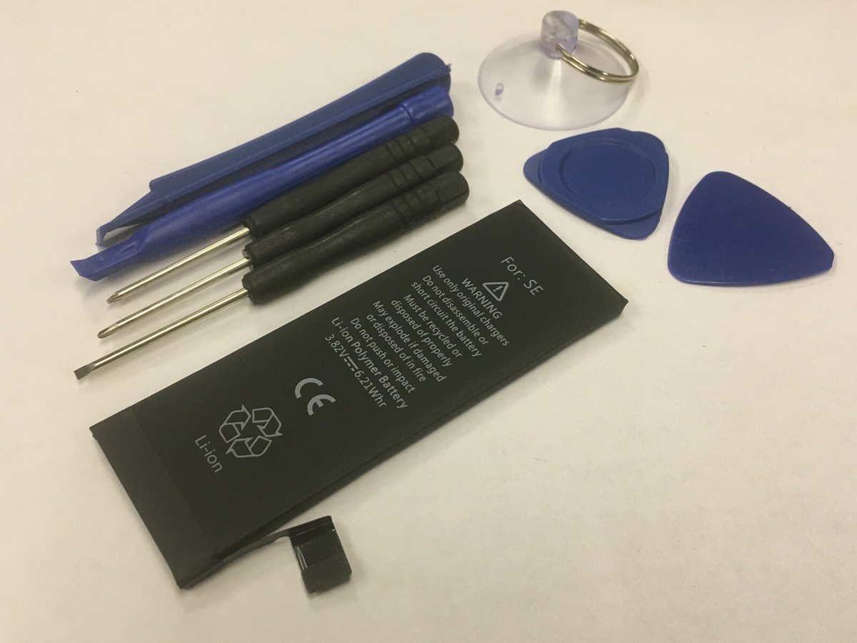 MH Batteria Di Ricambio Per IPhone SE 2016 (APN 616-00107) 1624mAh Con Kit Attrezzi, Nuova