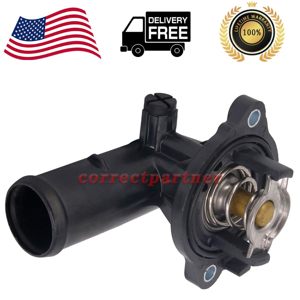 Thermostat & Housing For Jeep Grand Cherokee WranglerJK Dodge