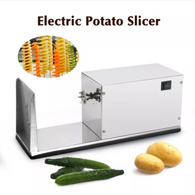 Elektrischer Spiralschneider Twisted Potato Tower Slicer Kartoffelschneider 220V