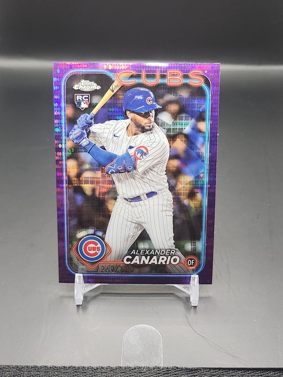 2024 Topps Chrome Alexander Canario Purple Sonar Refractor #174 RC /275