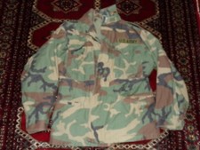 US Army Jacket Small Short M65 Cold Weather Field Coat Woodland Camo w/hood