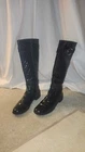 STUART WEITZMAN CUSHION CUT PATENT LEATHER RIDING STYLE BOOTS 8.5 !!!!!