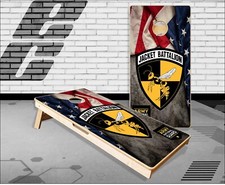 Jacket Batallion Cornhole Boards Bean Bag Toss Game