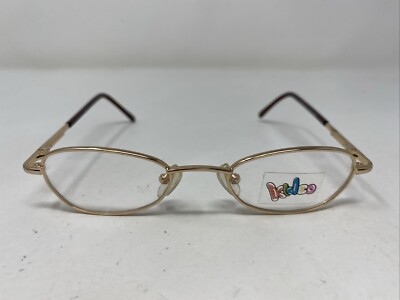 Kidco MINNOW SHINY GOLD 43-18-125 Metal Full Rim Eyeglasses Frame O465